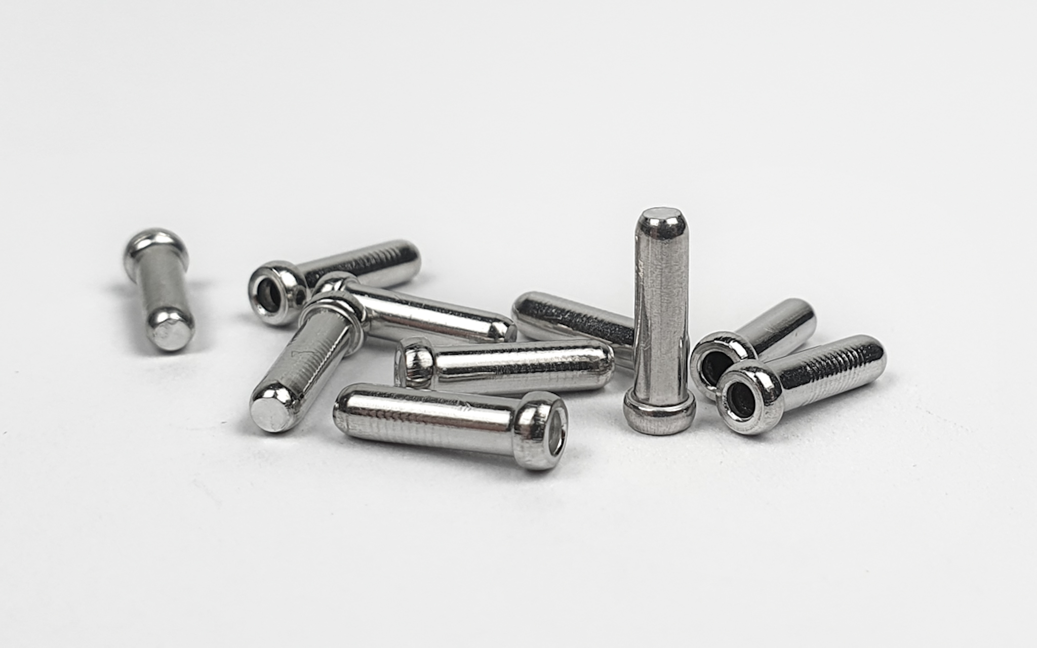 Shimano Zugendkappe, silber 10er Pack